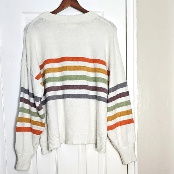 Korye Striped Multicolor Sweater Size L - Picture 2 of 3